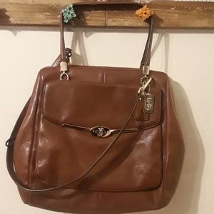 Authentic Large Coach Leather Bag